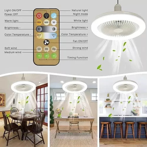Ventilador de techo con luz